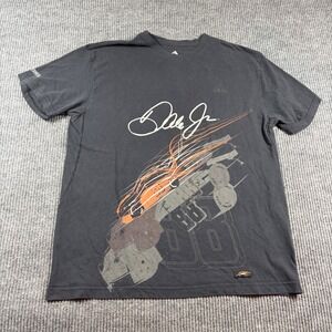 Adidas Shirt Men's XL Dale Earnhardt Jr NASCAR Black Graphic 88 JR Racing